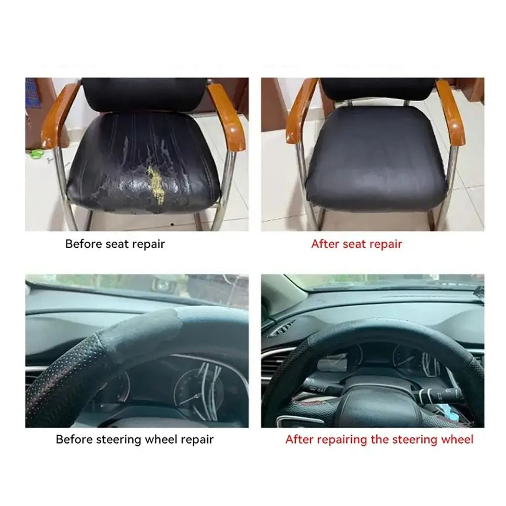 1Roll 5M/10M/20M Black Self Adhesive Leather Repair Tape for Sofa Car Seats Handbags Jackets Furniture Shoes First Aid Patch