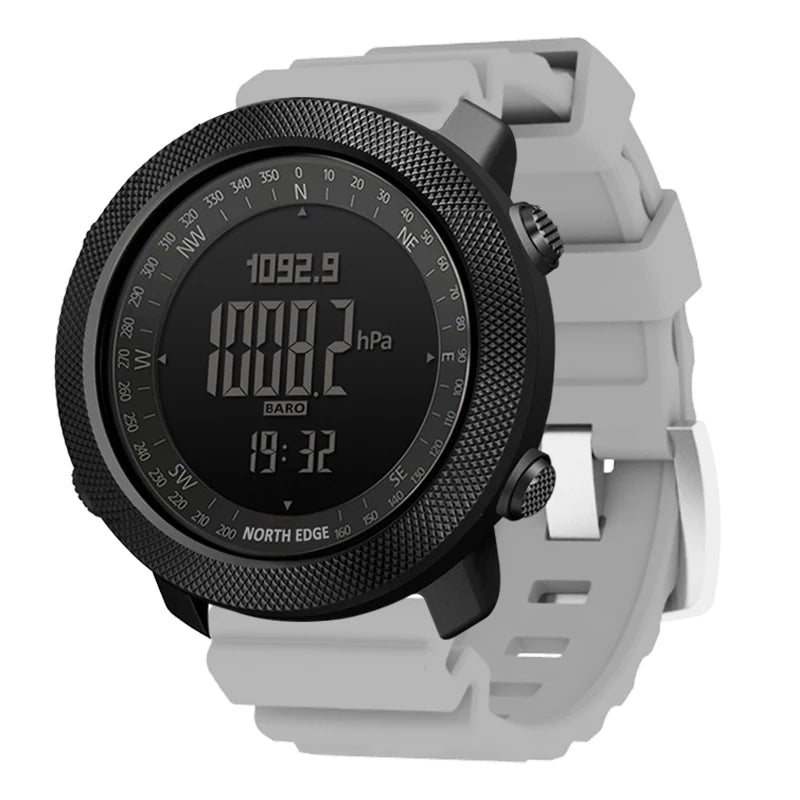 NORTH EDGE Pilot Digital Watch, Military Altimeter, Barometer, Compass & waterproof 50m