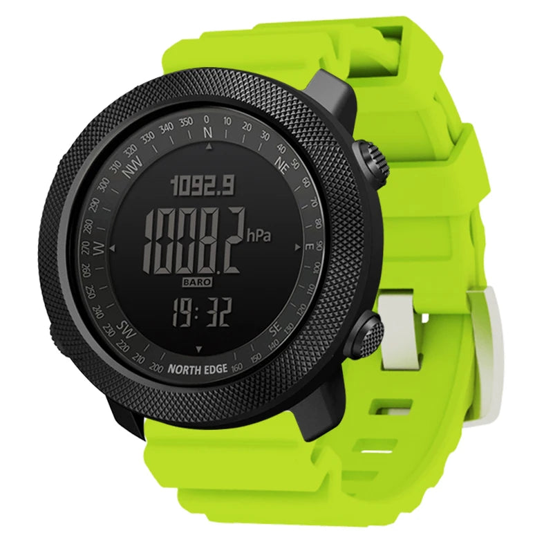 NORTH EDGE Pilot Digital Watch, Military Altimeter, Barometer, Compass & waterproof 50m