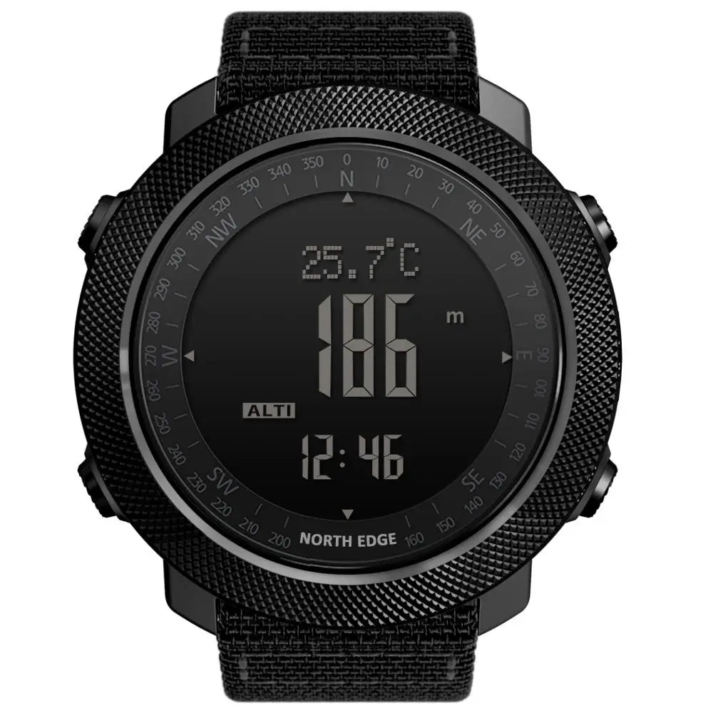 NORTH EDGE Pilot Digital Watch, Military Altimeter, Barometer, Compass & waterproof 50m