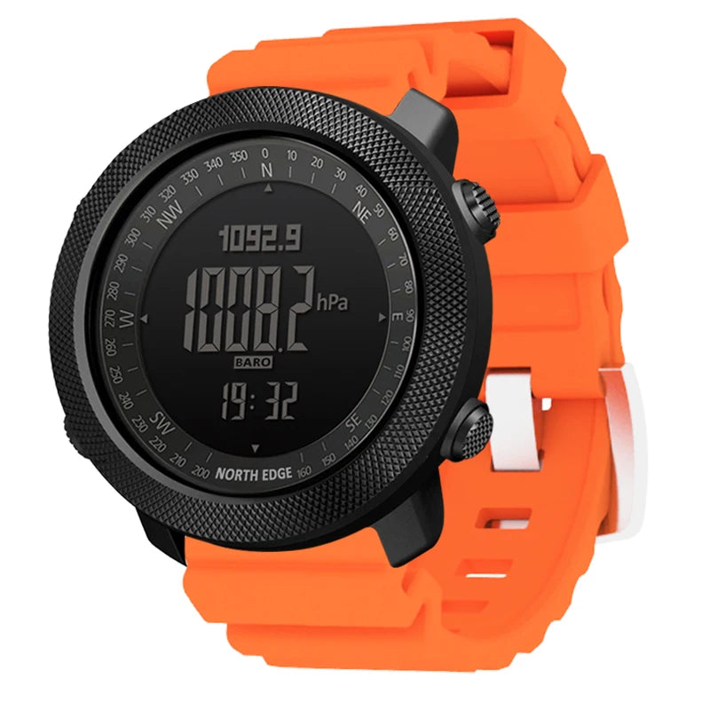 NORTH EDGE Pilot Digital Watch, Military Altimeter, Barometer, Compass & waterproof 50m