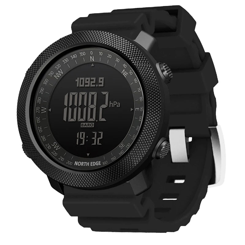 NORTH EDGE Pilot Digital Watch, Military Altimeter, Barometer, Compass & waterproof 50m