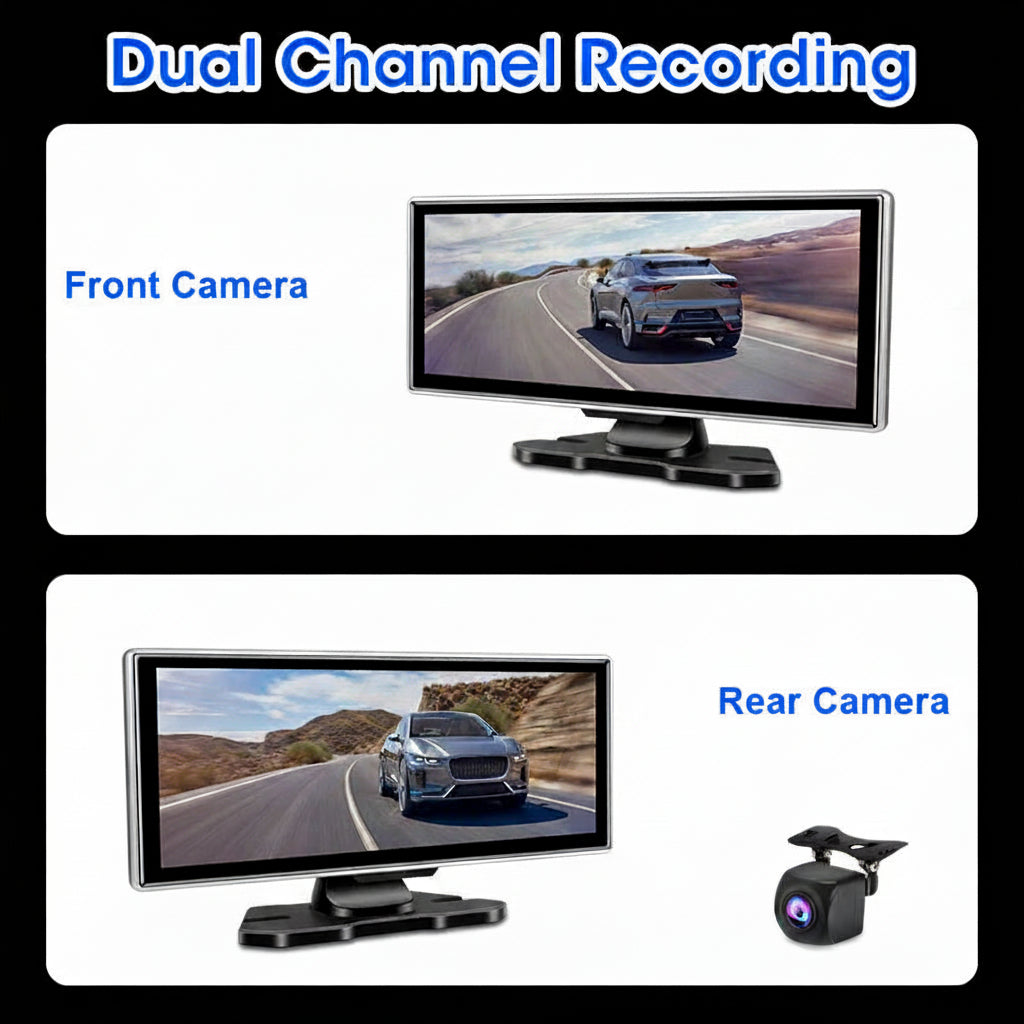 Develuck 11.26" 4K Smart Rearview Mirror Dash Cam