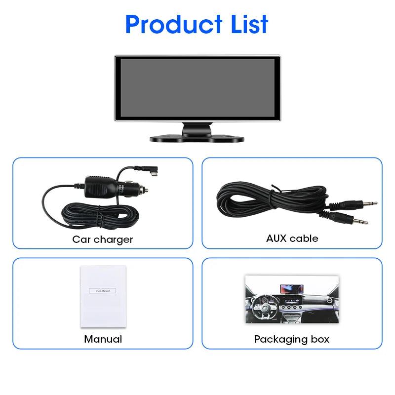 Develuck 11.26" 4K Smart Rearview Mirror Dash Cam